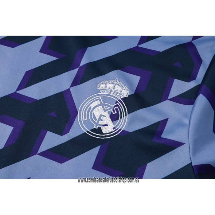 Chandal del Real Madrid 24-25 Manga Corta Negro y Gris - Pantalon Corto